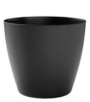 Vaso da Interno e Esterno 30x30x27 cm in Plastica Bayon 30 Nero-1