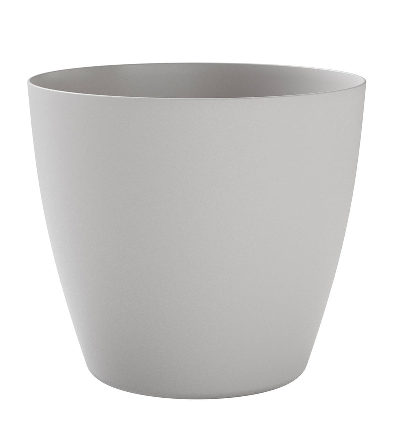 Vaso da Interno e Esterno 50x50x45 cm in Plastica Bayon 50 Grigio Chiaro-1