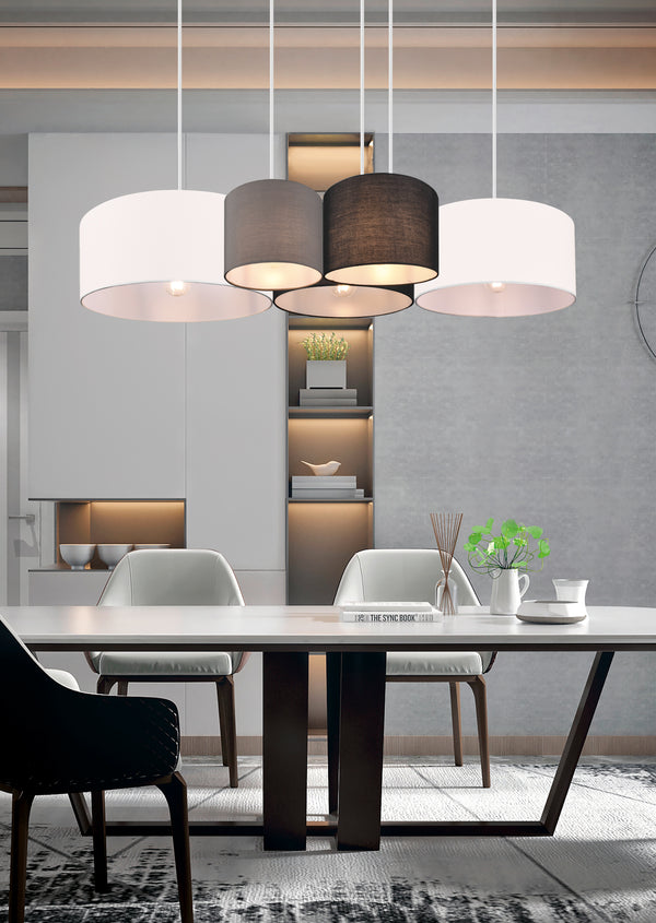 acquista Lampe à Suspension Intérieure E27 en Tissu Multicolore