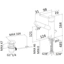 Rubinetto Miscelatore Monocomando Lavabo in Ottone Mariani Hermes Cromato-2