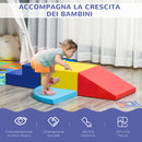 Set 4 Costruzioni Morbide Gioco per Bambini Multicolore-4