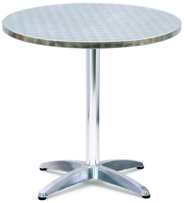 Table basse de jardin ronde Ø70 cm en aluminium argenté Tosini online