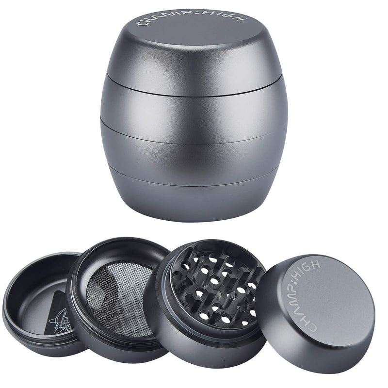 Grinder Ø40 mm 4 Livelli per Spezie Erbe e Tabacco Argento-1