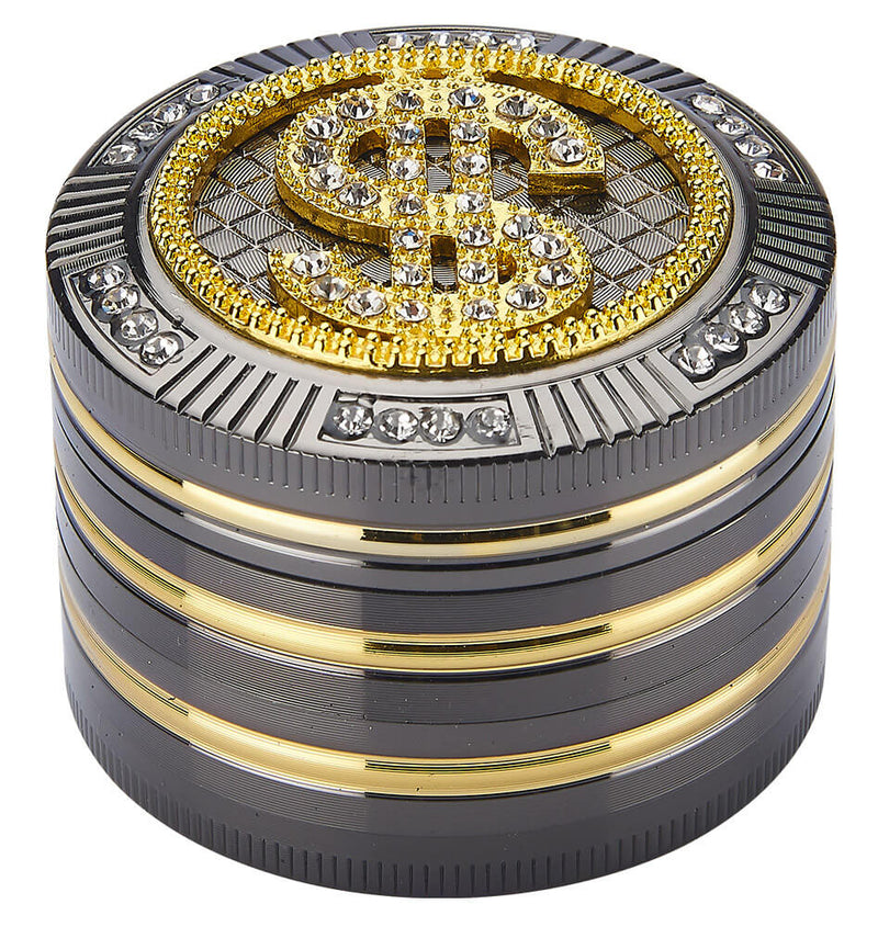 Grinder Ø50 mm 4 Livelli per Spezie Erbe e Tabacco Dollaro-2