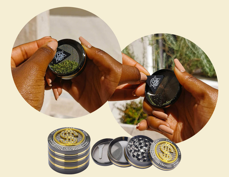 Grinder Ø50 mm 4 Livelli per Spezie Erbe e Tabacco Dollaro-8