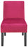 Chaise Rembourrée en Tissu Velours Motti Deva Rouge Violet