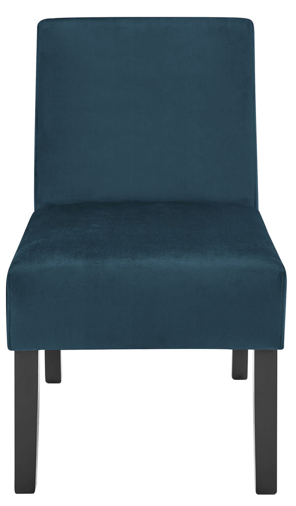 online Chaise rembourrée en tissu velouté Motti Deva Blue