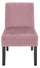 Chaise rembourrée en tissu velouté Motti Deva Pink