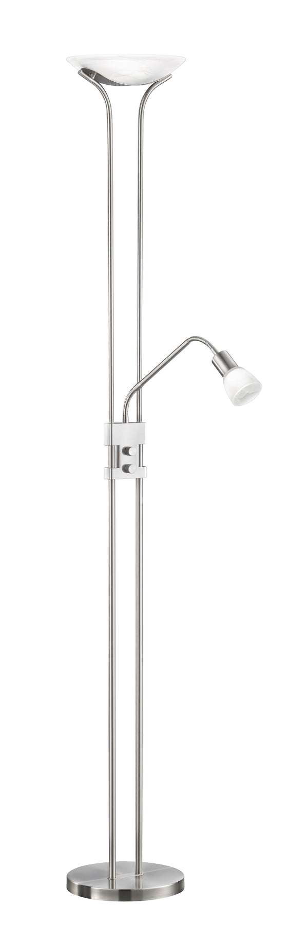 Lampadaire LED d'intérieur en Métal Nickel Mat sconto