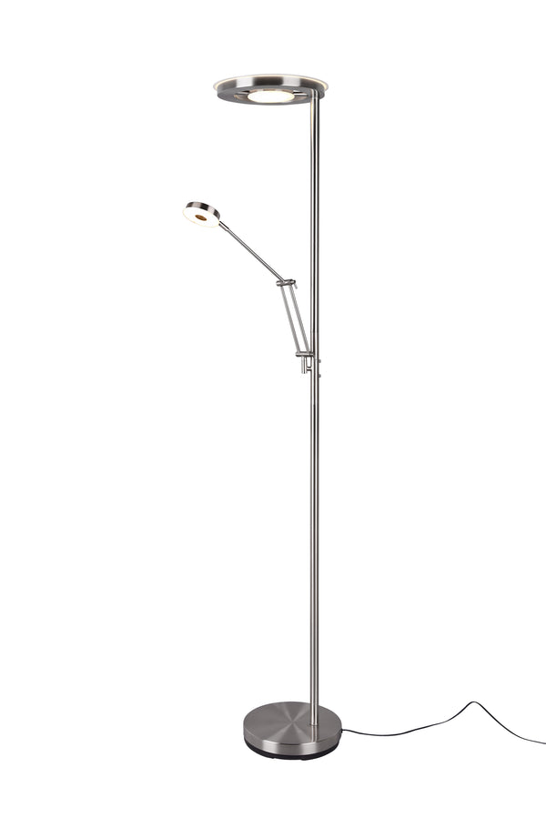 Lampadaire LED d'intérieur en Métal Nickel Mat sconto