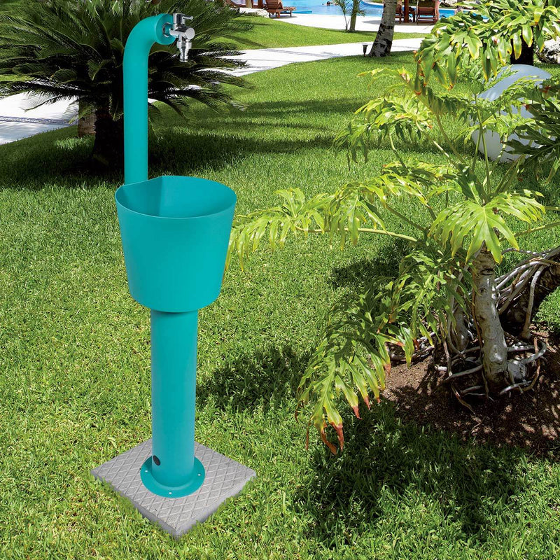 Fontana da Giardino con Doppio Rubinetto e Secchio Belfer 42/ARRC Cactus Verde Acido-7