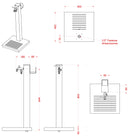 Fontana da Giardino con Rubinetto Base e Portagomma Belfer 42/QRRB Antracite-4