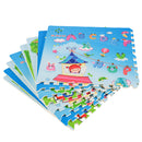 Tappeto Puzzle per Bambini Disegno Fantasia 8 Tessere 61.5x61.5 cm -6