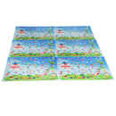 Tappeto Puzzle per Bambini Disegno Fantasia 24 Tessere 61.5x61.5 cm -1