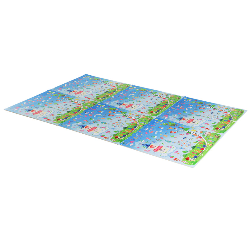 Tappeto Puzzle per Bambini Disegno Fantasia 24 Tessere 61.5x61.5 cm -4