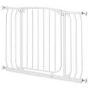 Cancelletto Bambini Barriera di Protezione 96x72,5 cm in Metallo Bianco-1