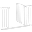 Cancelletto Bambini Barriera di Protezione 96x72,5 cm in Metallo Bianco-4