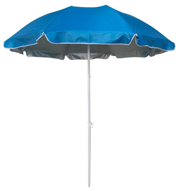 Ombrellone da Mare Ø170 cm Palo Ø22 mm in Acciaio e Nylon Blu acquista