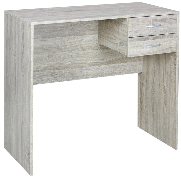 sconto Bureau 80x40x76 cm avec 2 tiroirs en mélamine