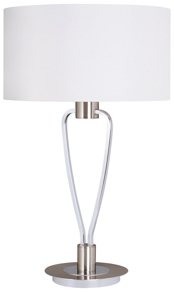 Lampe de table d'intérieur E27 en métal nickel mat prezzo