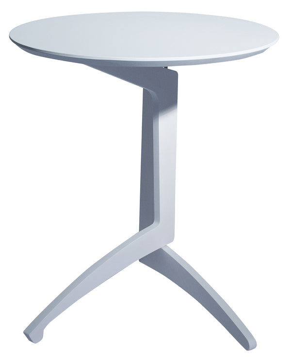 Table Basse Pliante Ø43x51 cm en Bois Blanc prezzo