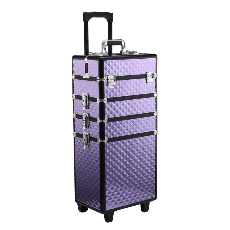 Trolley per Estetista Make Up Trucchi in Alluminio 33,5x23x95 cm  Jam-1