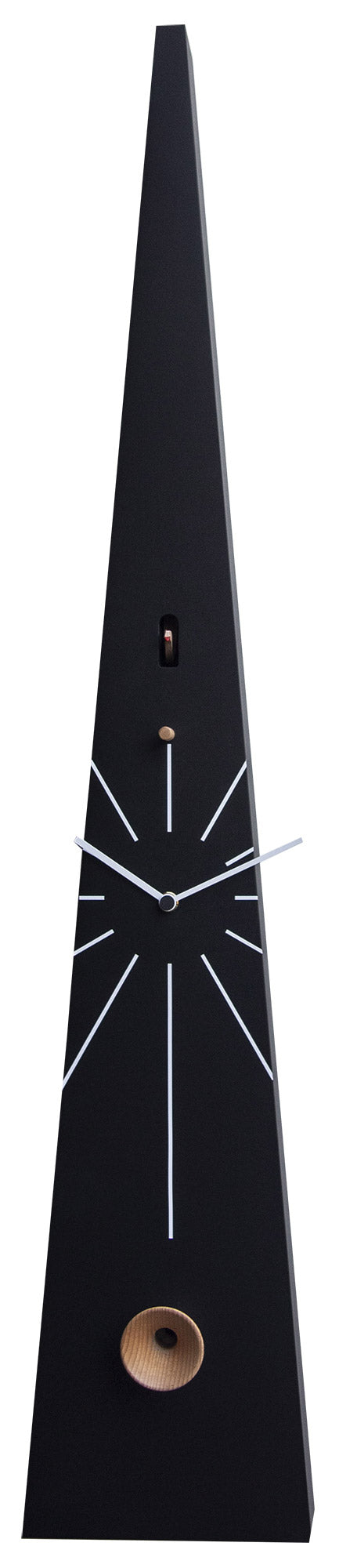 Orologio a Cucù da Parete 17,5x90x12 cm Pirondini Italia QQ Tall 502 Nero-1