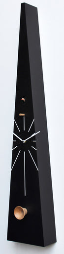 Orologio a Cucù da Parete 17,5x90x12 cm Pirondini Italia QQ Tall 502 Nero-2