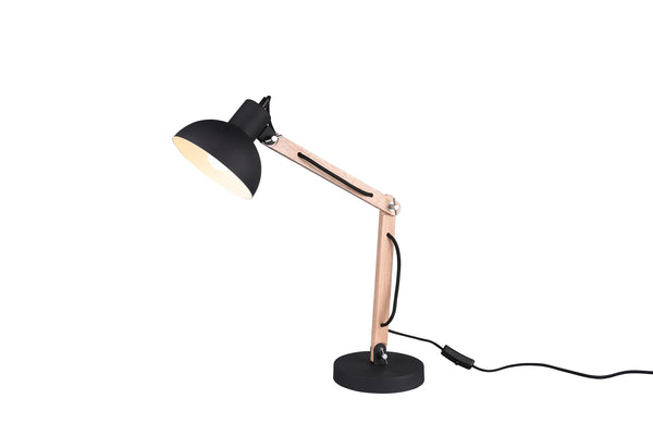 online Lampe de table d'intérieur E27 en métal noir mat