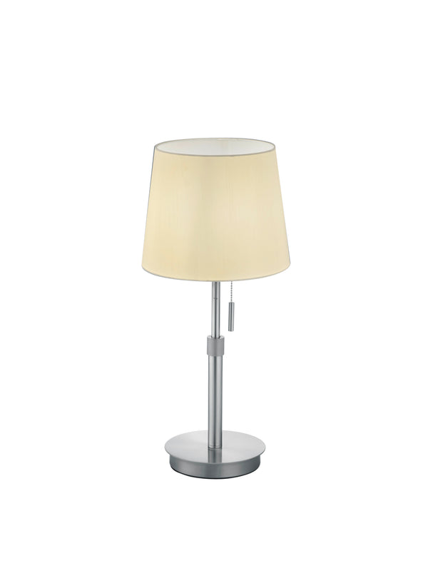 Lampe de table d'intérieur E27 en métal nickel mat online