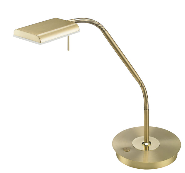 Lampe de table LED d'intérieur en métal laiton satiné acquista