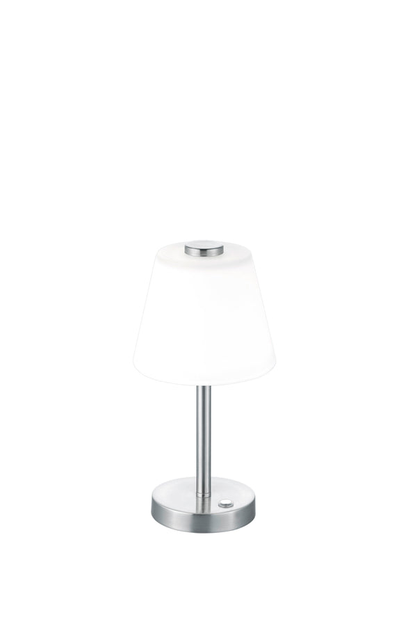 online Lampe de table LED d'intérieur en métal nickel mat