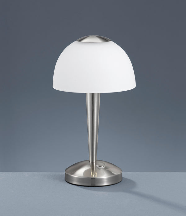 Lampe de table LED d'intérieur en métal nickel mat online