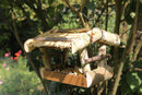 Mangiatoia per Uccellini 22x22xh17 cm in Legno FSC Naturale-2