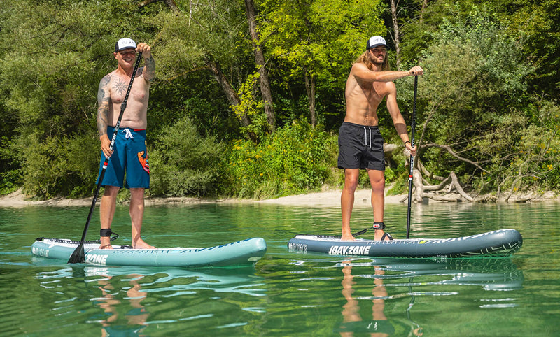 SUP Tavola Stand Up Paddle Gonfiabile 380x76x15 cm con Pagaia Zaino e Accessori Jbay.Zone Delta TD-7