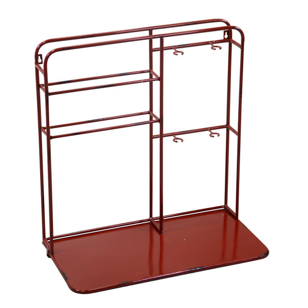 Portabottiglie da Muro 2 Posti 59x33xh62,5 cm in Metallo Rosso online