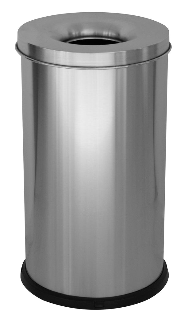 Pattumiera Gettacarte Ø31xh72 cm Autoestinguente in Acciaio Inox Argento acquista