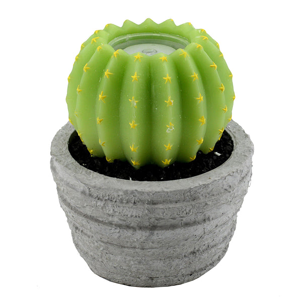 sconto Bougie led cactus avec vase fontaine cm Ø23xh28