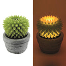 Candela led cactus con vaso fontana cm Ø23xh28-2