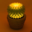 Candela led cactus con vaso fontana cm Ø23xh28-3