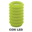 Candela led lanterna verde fontana cm Ø13,5xh20-1