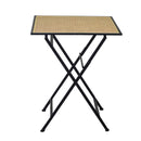 Tavolino da Giardino 60x60xh74 cm in Ferro Nero-2