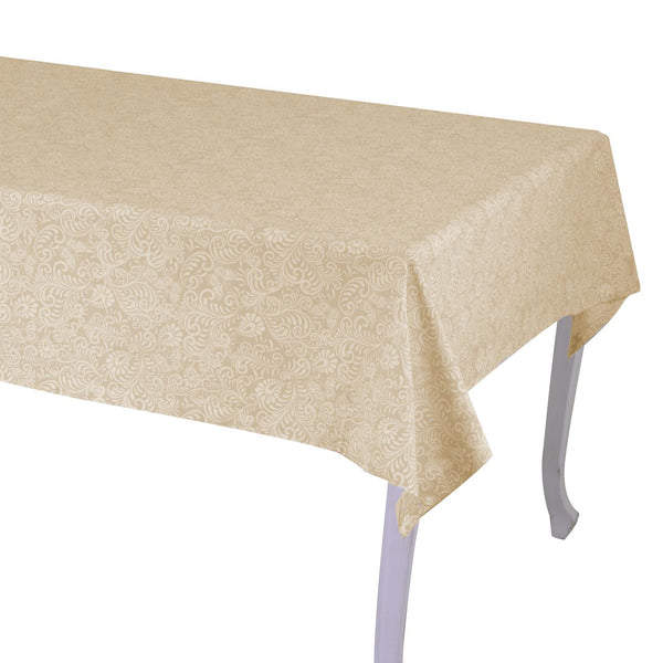 online Nappe rectangulaire 140x240 cm en coton 180 g/m² Flora Jacquard Beige