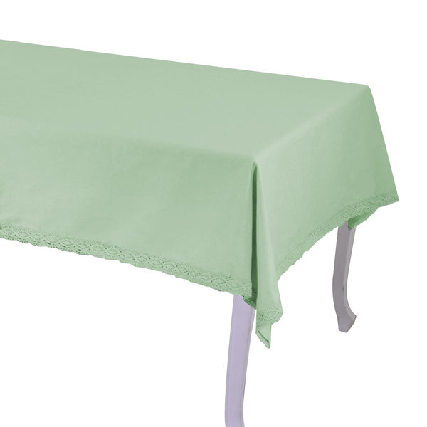 Nappe carrée 140x140 cm en coton 180 g/m² Amélie Vert d'eau prezzo