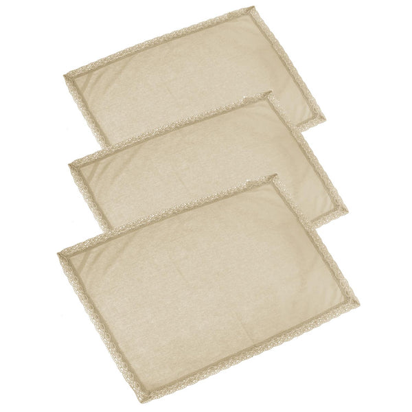 Lot de 3 torchons de cuisine 50x70 cm Amélie Beige acquista