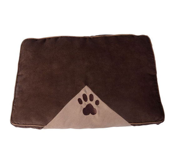 prezzo Coussin de niche d'intérieur marron pour chiens et chats 80x60 cm