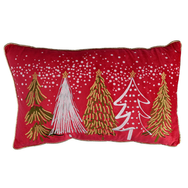 online Cuscino tessuto con alberi cm 50x30x12