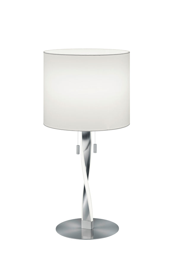 Lampe de table LED d'intérieur en métal nickel mat sconto