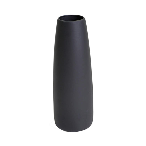 Vase arrondi en céramique noire mate cm Ø16xh44,5 online