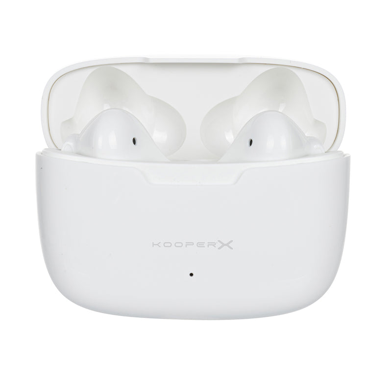 Cuffie Auricolari Wireless con Custodia per Ricarica Kooper  Bianco-3